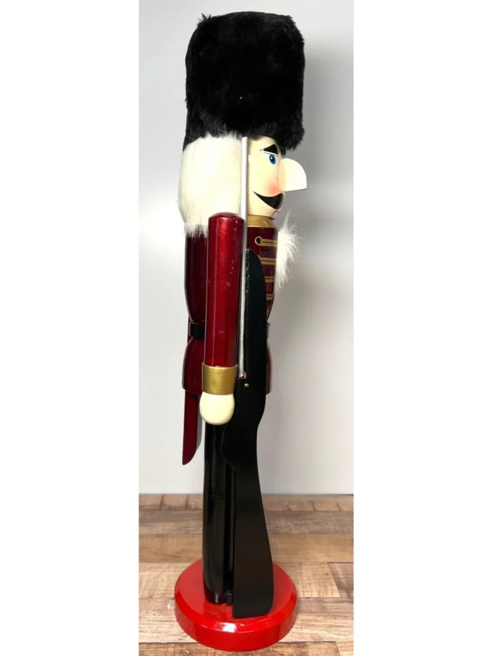 Vintage Wooden Nutcracker Soldier Figurine 20.25 Tall Large